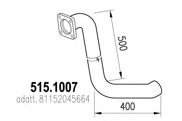 ASSO 515.1007 Exhaust Pipe
